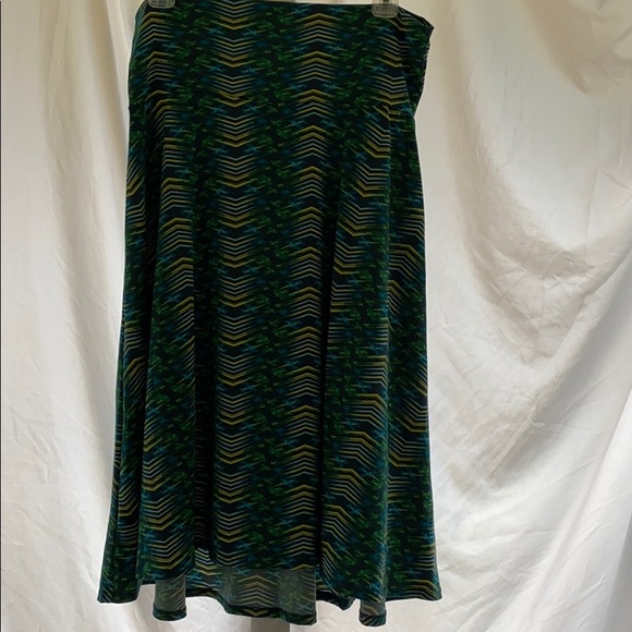 LuLaRoe azure skirt blue green